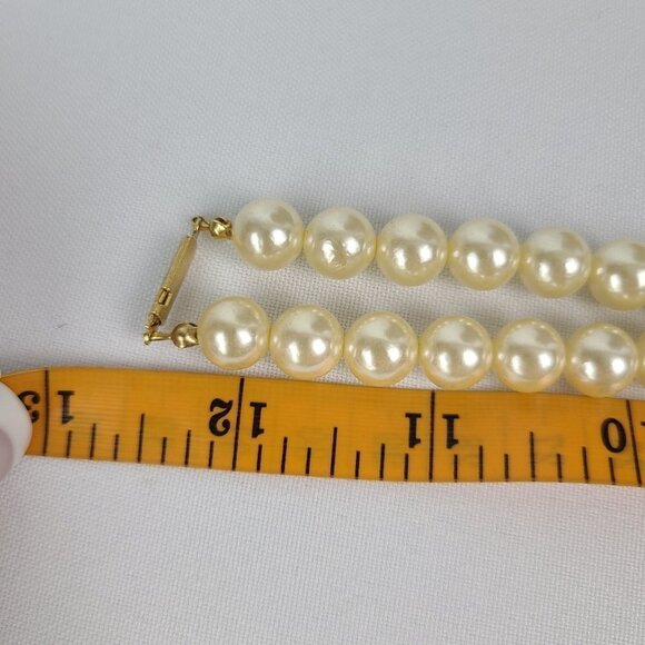 Vintage Pink Pearl Beaded Pendant Necklace - Picture 3 of 8